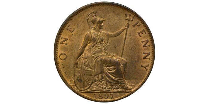 Victoria Bronze Penny 1897