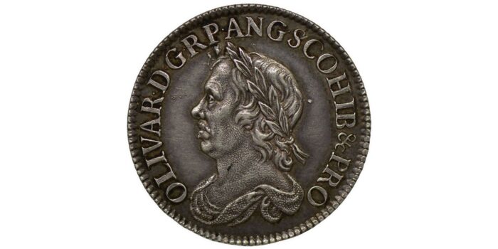 Oliver Cromwell Silver Shilling 1658