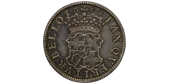 Oliver Cromwell Silver Shilling 1658