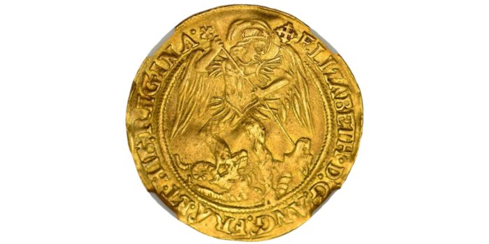 Elizabeth I Gold Angel 1560-1561