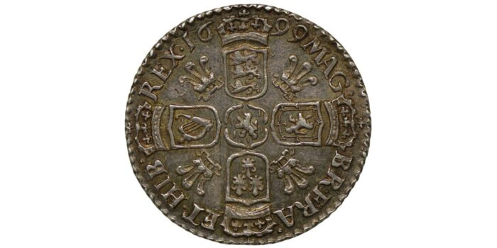 William III Silver Sixpence 1699 Very Rare, ESC rated R2