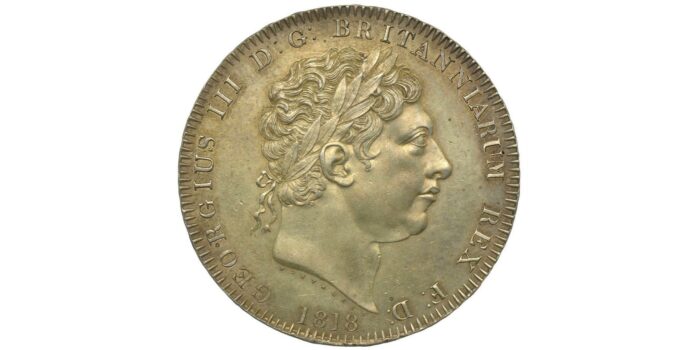 George III Silver Crown 1818