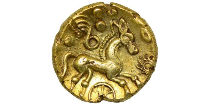 Westbury Type Gold Stater c.55-45 BC Scarce