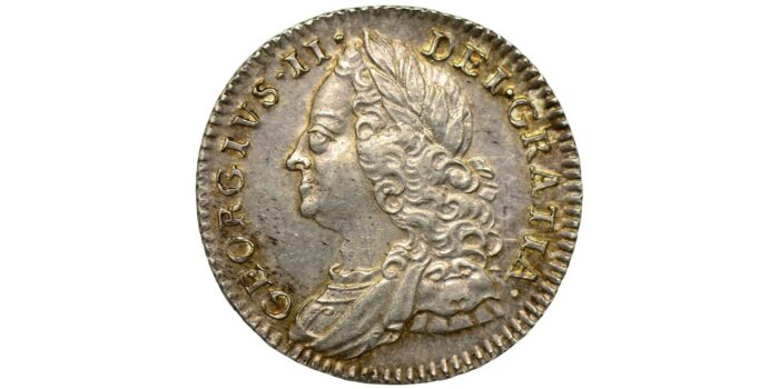 George II Silver Sixpence 1758/7 (?)