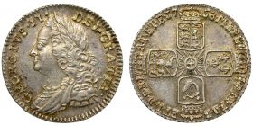 George II Silver Sixpence 1758/7 (?)