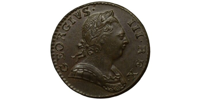 George III Copper Halfpenny 1775