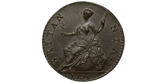 George III Copper Halfpenny 1775