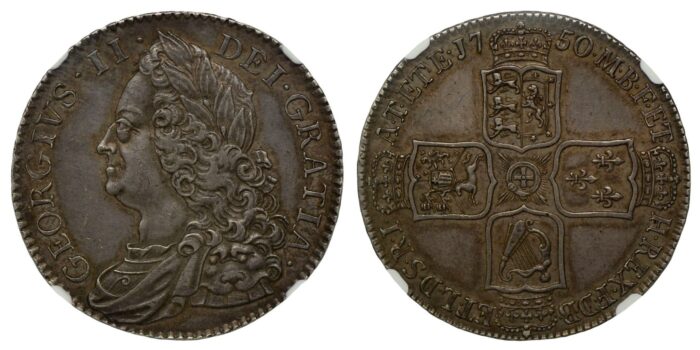 George II Silver Halfcrown 1750