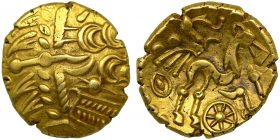 Celtic Gold Stater Selsey Two faced Type Rare in this condition