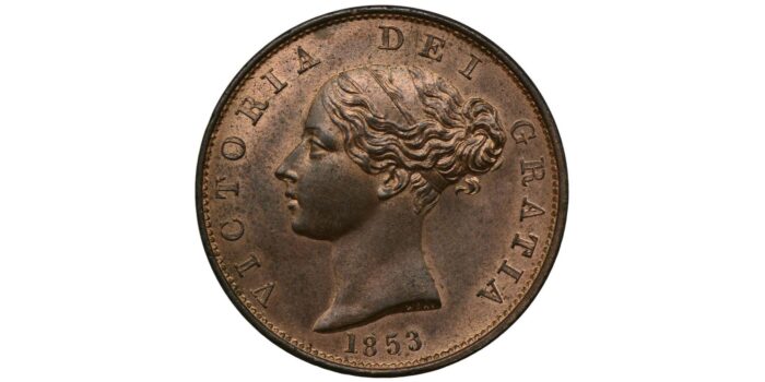 Victoria Copper Halfpenny 1853