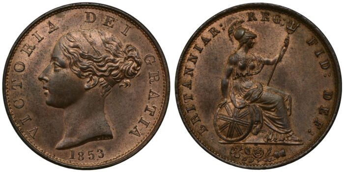 Victoria Copper Halfpenny 1853