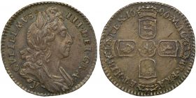 William III Silver Sixpence 1696y