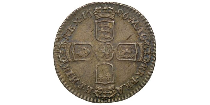 William III Silver Sixpence 1696y