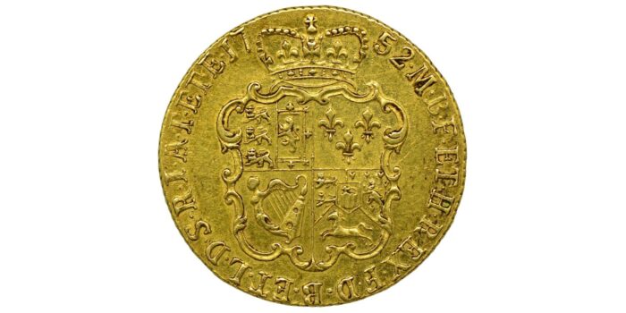 George II Gold Guinea 1752 Bull (EGC) 'R' - Rare