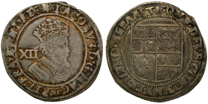 James I Silver Shilling 1612-1613