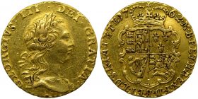 George III Gold Quarter-Guinea 1762