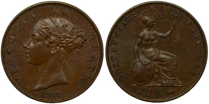 Victoria Copper Halfpenny 1858/6