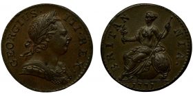 George III Copper Halfpenny 1771