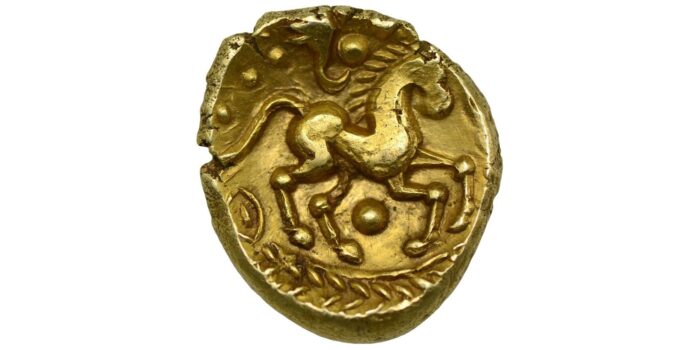 Celtic Gold Stater c.45-40 BC Big Pellet Type Very Rare