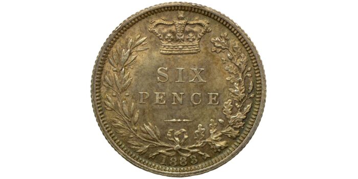 Victoria Silver Sixpence 1883