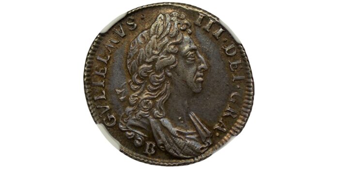 William III Silver Shilling 1696B Scarce