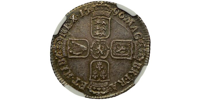 William III Silver Shilling 1696B Scarce