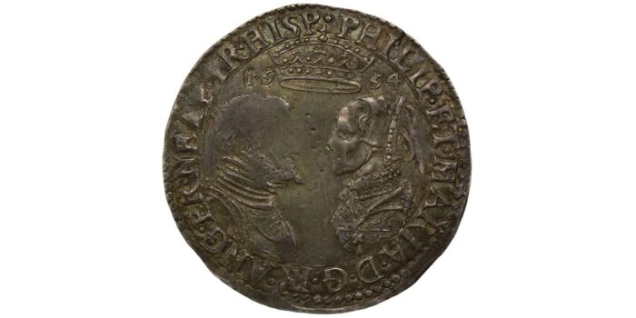 Philip & Mary Silver Shilling 1554