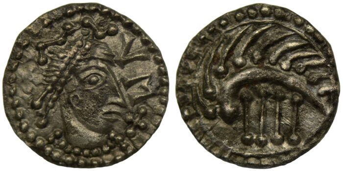 Anglo-Saxon Silver Sceat 710-760 Very rare, especially so in this condition