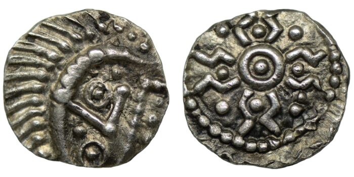 Anglo-Saxon Silver Sceat 680-710