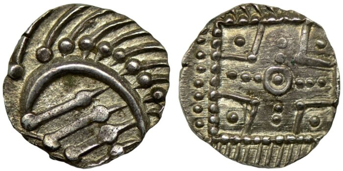 Anglo-Saxon Silver Sceat 695-740 Very rare