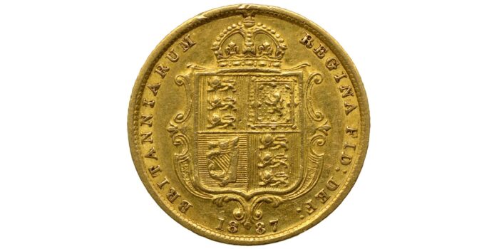 Victoria Gold Half-Sovereign 1887