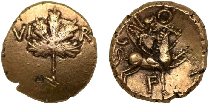 Verica Vine Leaf Gold Stater 10-40 AD