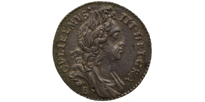 William III Silver Sixpence 1697B