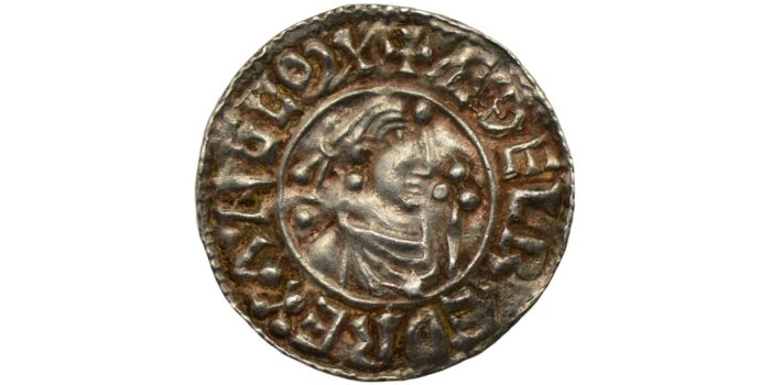 Aethelred II Silver Penny c. 991 A rare mint/moneyer