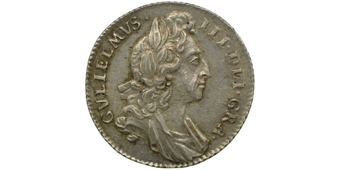 William III Silver Sixpence 1696