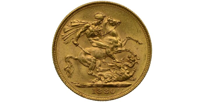 Victoria Gold Sovereign 1880 M