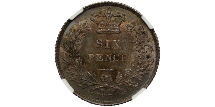 William IV Silver Sixpence 1831