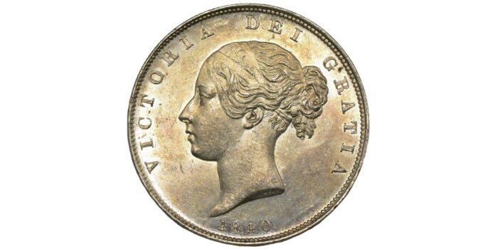 Victoria Silver Halfcrown 1840 Scarce