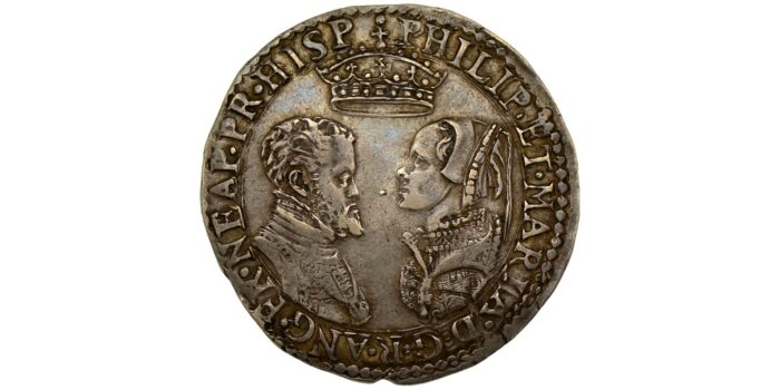 Philip & Mary Silver Shilling 1554-1558