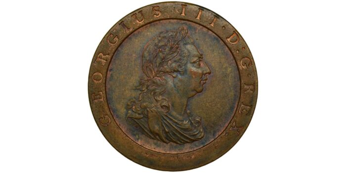 George III Copper Penny 1797 Scarce in this condition