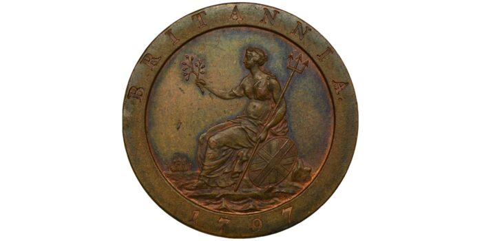 George III Copper Penny 1797 Scarce in this condition