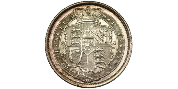 George III Silver Shilling 1819/6 Rare
