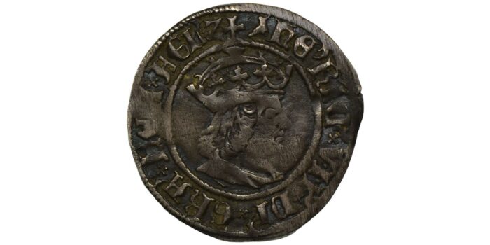 Henry VII Silver Halfgroat 1504-1509 Rare with this legend reading