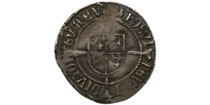 Henry VII Silver Halfgroat 1504-1509 Rare with this legend reading