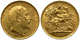 Edward VII Gold Half-Sovereign 1910 S