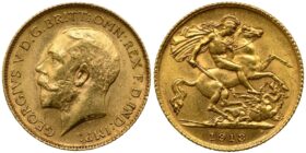 George V Gold Half-Sovereign 1913