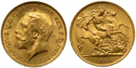 George V Gold Half-Sovereign 1914