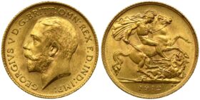 George V Gold Half-Sovereign 1912