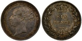 Victoria Silver Sixpence 1881 Scarce