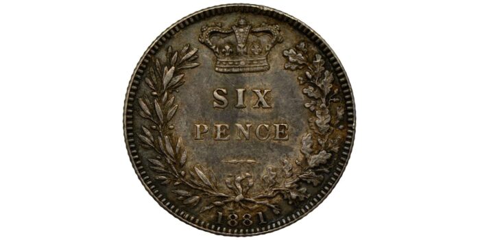 Victoria Silver Sixpence 1881 Scarce